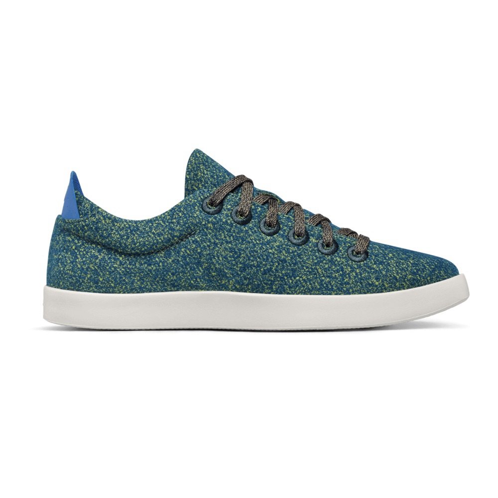 Allbirds Men\'s Wool Pipers - Sneakers Blue - QTI064138